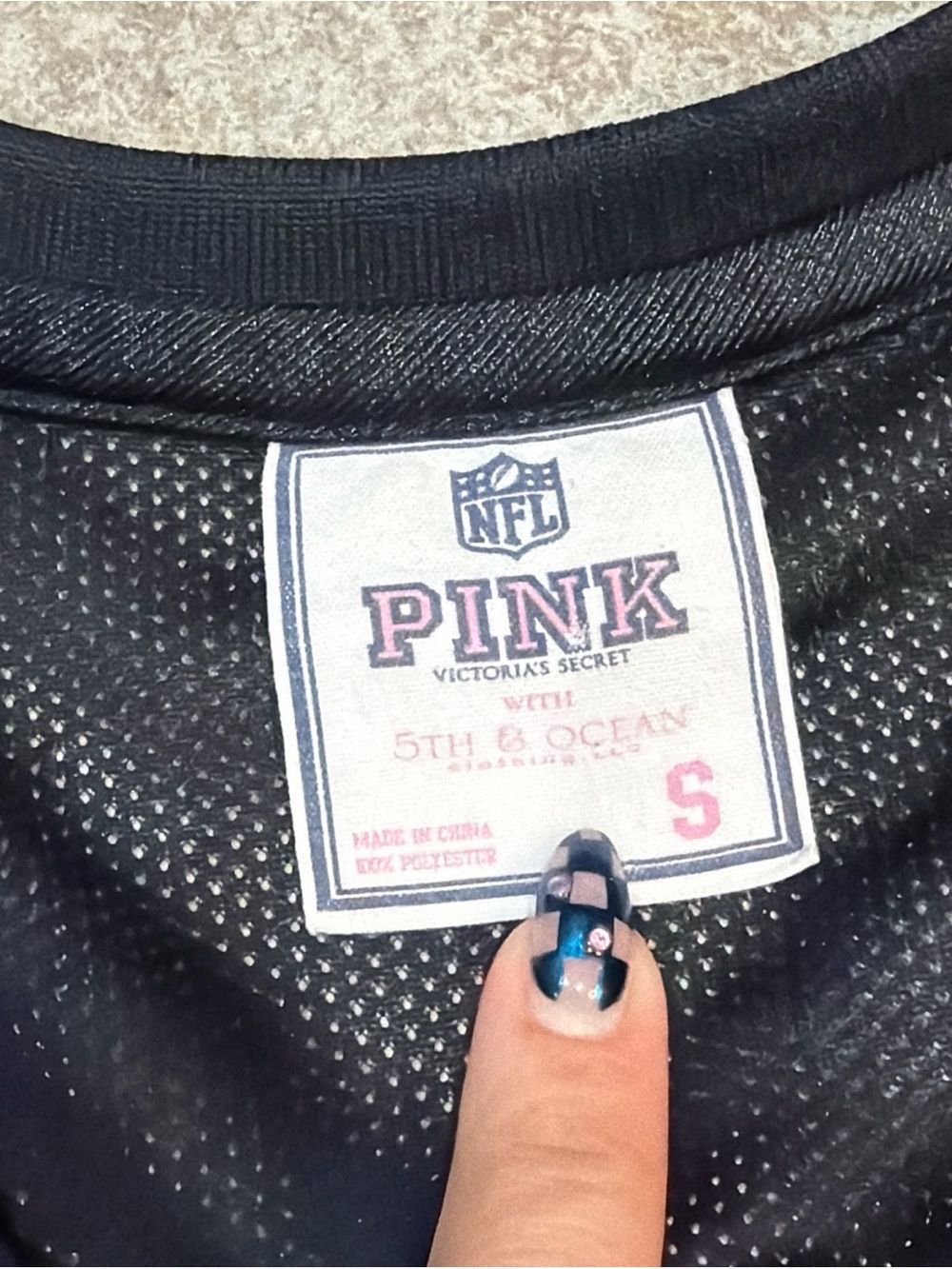 Y2K Pink Victoria’s Secret NFL Eagles ‘33’ Size Small Jersey Sequined - Picture 4 of 10